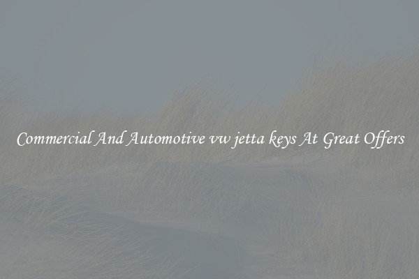 Commercial And Automotive vw jetta keys At Great Offers