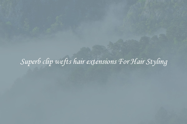 Superb clip wefts hair extensions For Hair Styling