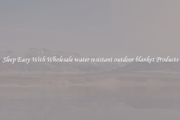 Sleep Easy With Wholesale water resistant outdoor blanket Products