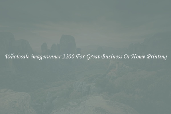 Wholesale imagerunner 2200 For Great Business Or Home Printing