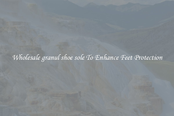 Wholesale granul shoe sole To Enhance Feet Protection