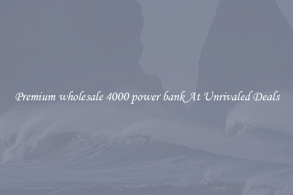 Premium wholesale 4000 power bank At Unrivaled Deals