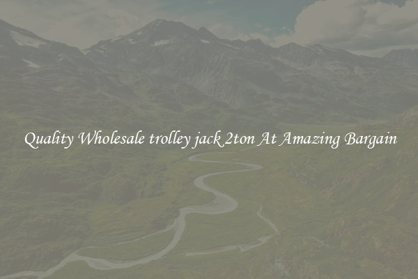 Quality Wholesale trolley jack 2ton At Amazing Bargain