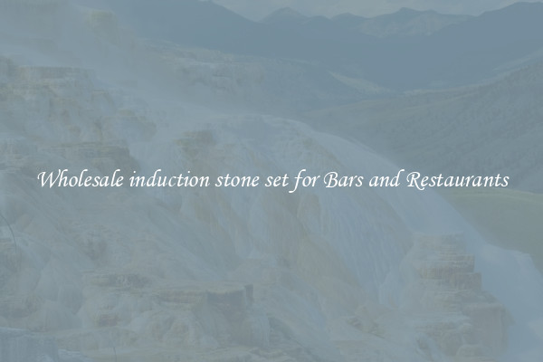 Wholesale induction stone set for Bars and Restaurants