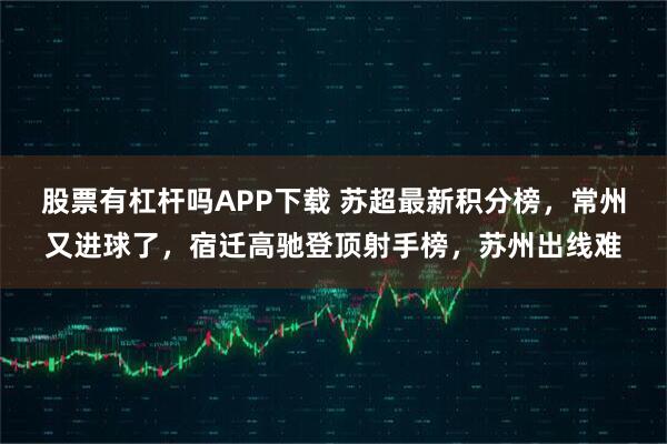 股票有杠杆吗APP下载 苏超最新积分榜,常州又进球了,宿迁高驰登顶射手榜,苏州出线难